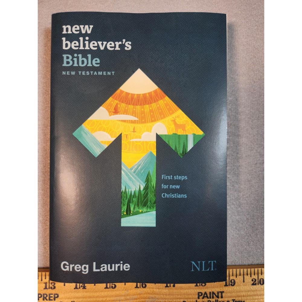 New Believer's Bible New Testament NLT Greg‎ Laurie Softcover Christian Study